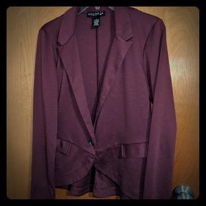 Living Doll Burgundy Blazer